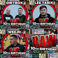 Dirtbox Live (With Lee Tabix & Weejii)- RAW 10th Birthday- April 2018 artwork