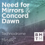 Metallic track artwork