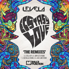 Ecstasy Love 'The Remixes' by Levela Cover Art