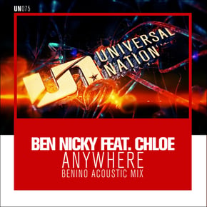 Anywhere (Benino Acoustic Mix) by Dimension, Chloe & Benino Cover Art
