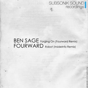 Forging On - Fourward Remix / Robot - InsideInfo Remix by Ben Sage Cover Art