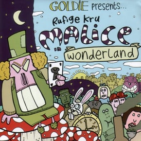 Malice in Wonderland by Rufige Kru & Goldie Cover Art