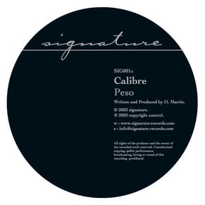 Peso / My Chance by Calibre Cover Art