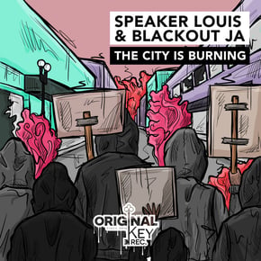 The City Is Burning by Lowriderz, Speaker Louis & Blackout JA Cover Art