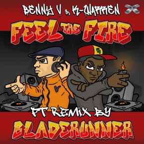 Feel the Fire EP by Mollie Collins, Benny V & K-Warren Cover Art