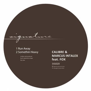 Run Away / Something Heavy by Calibre, Marcus Intalex & Fox Cover Art