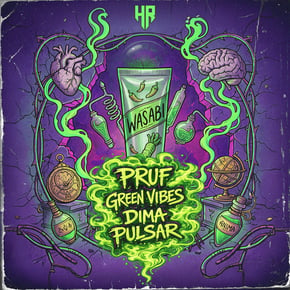 Wasabi by Pruf, Green Vibes & Dima Pulsar Cover Art