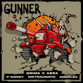 Gunner by P Money, Mr Traumatik & Grima x Azza Cover Art
