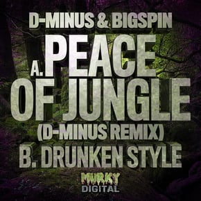 Peace of Jungle (D-Minus Remix)/Drunken Style by D-MINUS Cover Art