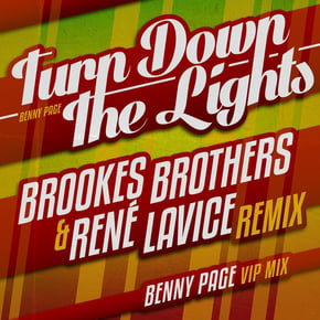 Turn Down The Lights Remixed by Benny Page, Brookes Brothers & René LaVice Cover Art