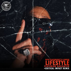 Lifestyle by Nicky Blackmarket, Liondub & Critical Impact Cover Art
