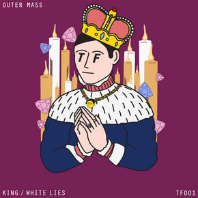 King / White Lies by Outer Mass Cover Art
