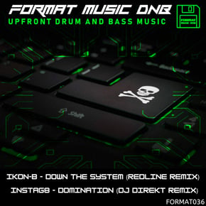 Down The System (Redline Remix) & Domination (Dj Direkt Remix) by Ikon-B Cover Art