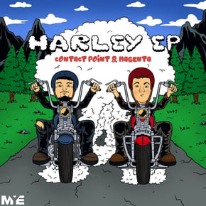 Harley EP by Mr Traumatik, Magenta & Contact Point Cover Art