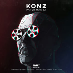 Paper Man by Konz & DJ Hybrid Cover Art