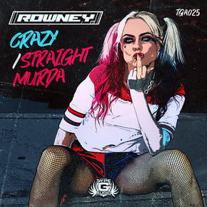 Crazy Track 1 / Straight Murda Track 2 by Rowney Cover Art