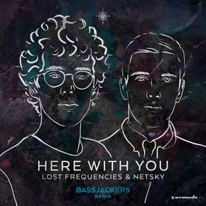 Here With You (Bassjackers Remix) by Netsky Cover Art