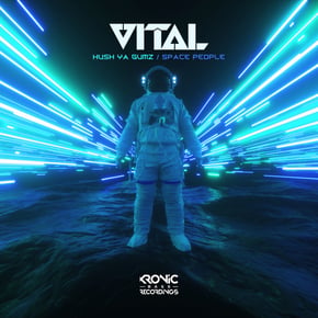 Hush ya gumz/Space people by Vital Cover Art