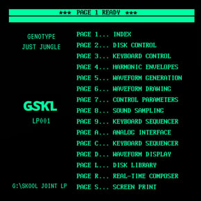 Ah ' G Skool Joint ' LP by Genotype Cover Art