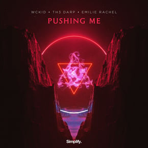 Pushing Me by Captain Bass, WCKiD, TH3 DARP & Émilie Rachel Cover Art