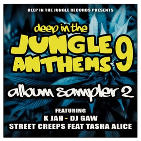 Deep In The Jungle Anthems 9 - LP Sampler 2 by DJ Gaw, K Jah & Street Creeps Cover Art