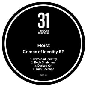 Crimes of Identity EP by Heist & Zero G Cover Art