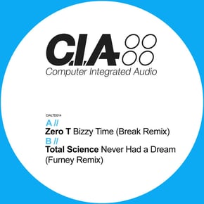 Bizzy Time (Break Remix) / Never Had a Dream (Furney Remix) by Zero T & Total Science Cover Art