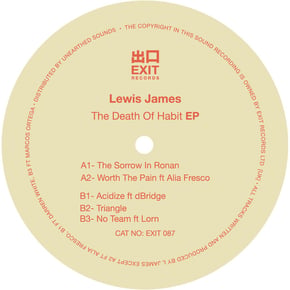 The Death of Habit EP by Lewis James Cover Art