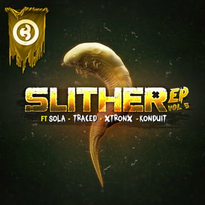 Slither EP Vol 3 by Sola, XtronX, Traced & Konduit Cover Art