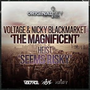 The Magnificent/ Seems Risky by Voltage, Nicky Blackmarket & Heist Cover Art