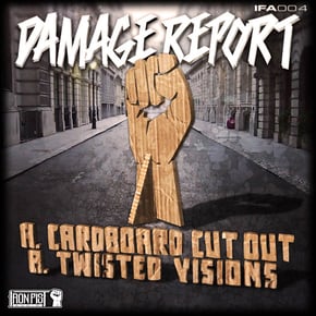 Cardboard Cut Out/ Twisted Visions by Damage Report Cover Art