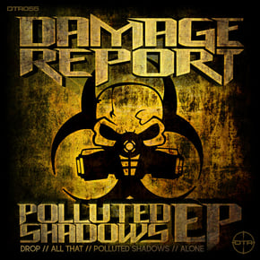 Polluted Shadows by Ironlung & Damage Report Cover Art