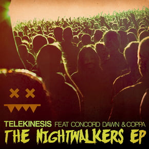 The Nightwalkers EP by Telekinesis Cover Art