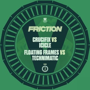 Friction vs. Vol. 2: Crucifix / Floating Frames by Friction, Icicle & Technimatic Cover Art