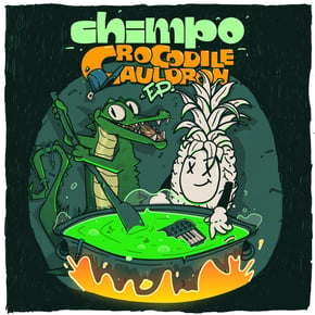 Crocodile Cauldron EP by Chimpo Cover Art
