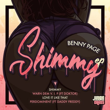 Shimmy EP album by Benny Page - Drum and Bass Cover Art