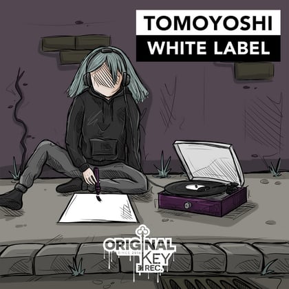 White Label album by Tomoyoshi - Drum and Bass Cover Art