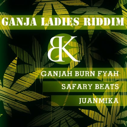 Ganja Ladies Riddim album by Ganjah Burn Fyah - Drum and Bass Cover Art