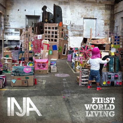 First World Living album by Inja - Drum and Bass Cover Art