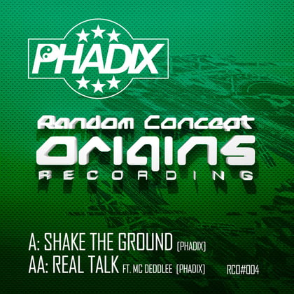 Shake The Ground / Real Talk album by Phadix - Drum and Bass Cover Art