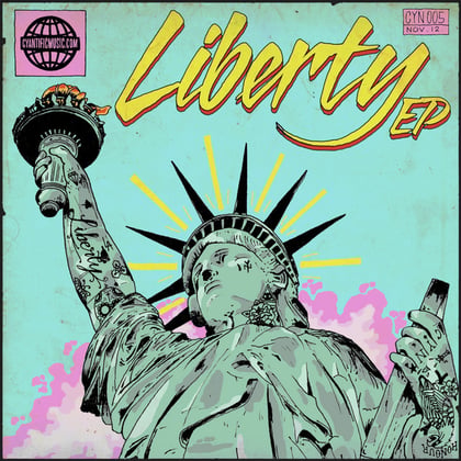 Liberty EP album by Cyantific - Drum and Bass Cover Art