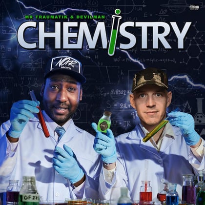 Chemistry album by Mr Traumatik, Devilman & NEMAN - Drum and Bass Cover Art