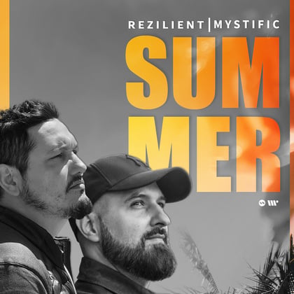 Summer album by Mystific & Rezilient - Drum and Bass Cover Art