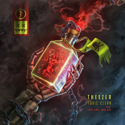 Toxic Clean album by Tryst Temps - Drum and Bass Cover Art