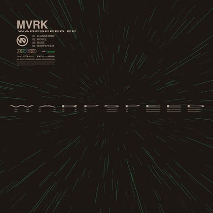 Warp Speed EP album by MVRK - Drum and Bass Cover Art