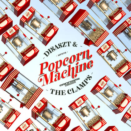 Popcorn Machine album by Disaszt & The Clamps - Drum and Bass Cover Art