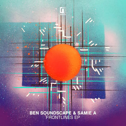 Frontlines EP album by Ben Soundscape - Drum and Bass Cover Art