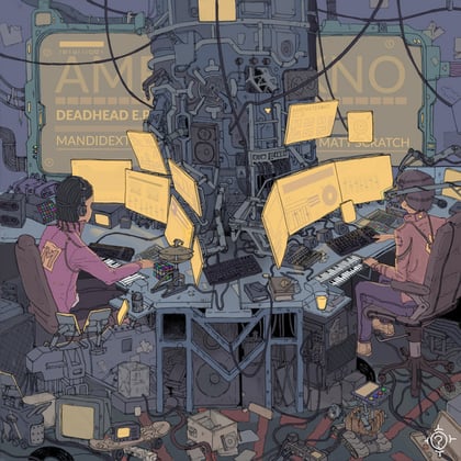 Deadhead E.P album by AIRGLO, Mandidextrous & Matt Scratch - Drum and Bass Cover Art
