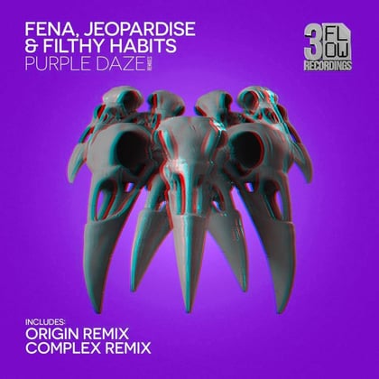 Purple Daze Remixes album by Jayline, Filthy Habits, FENA & Jeopardise - Drum and Bass Cover Art