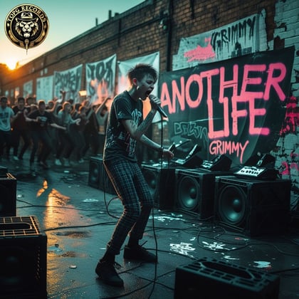 Another Life album by Grimmy - Drum and Bass Cover Art